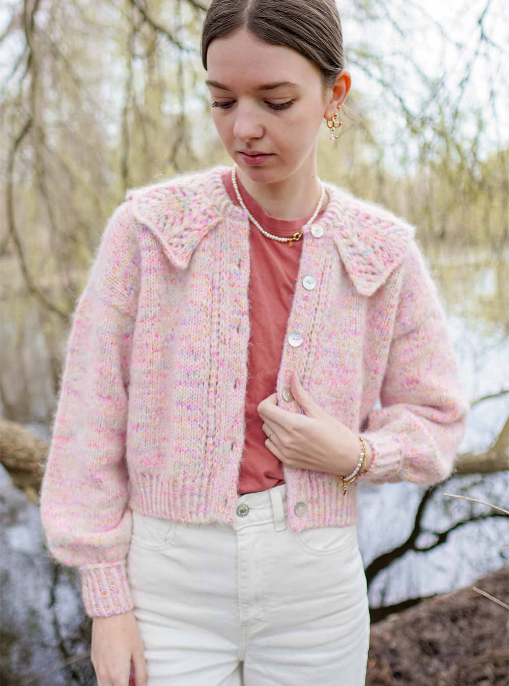 Clara Collar Cardigan Knitting Pattern