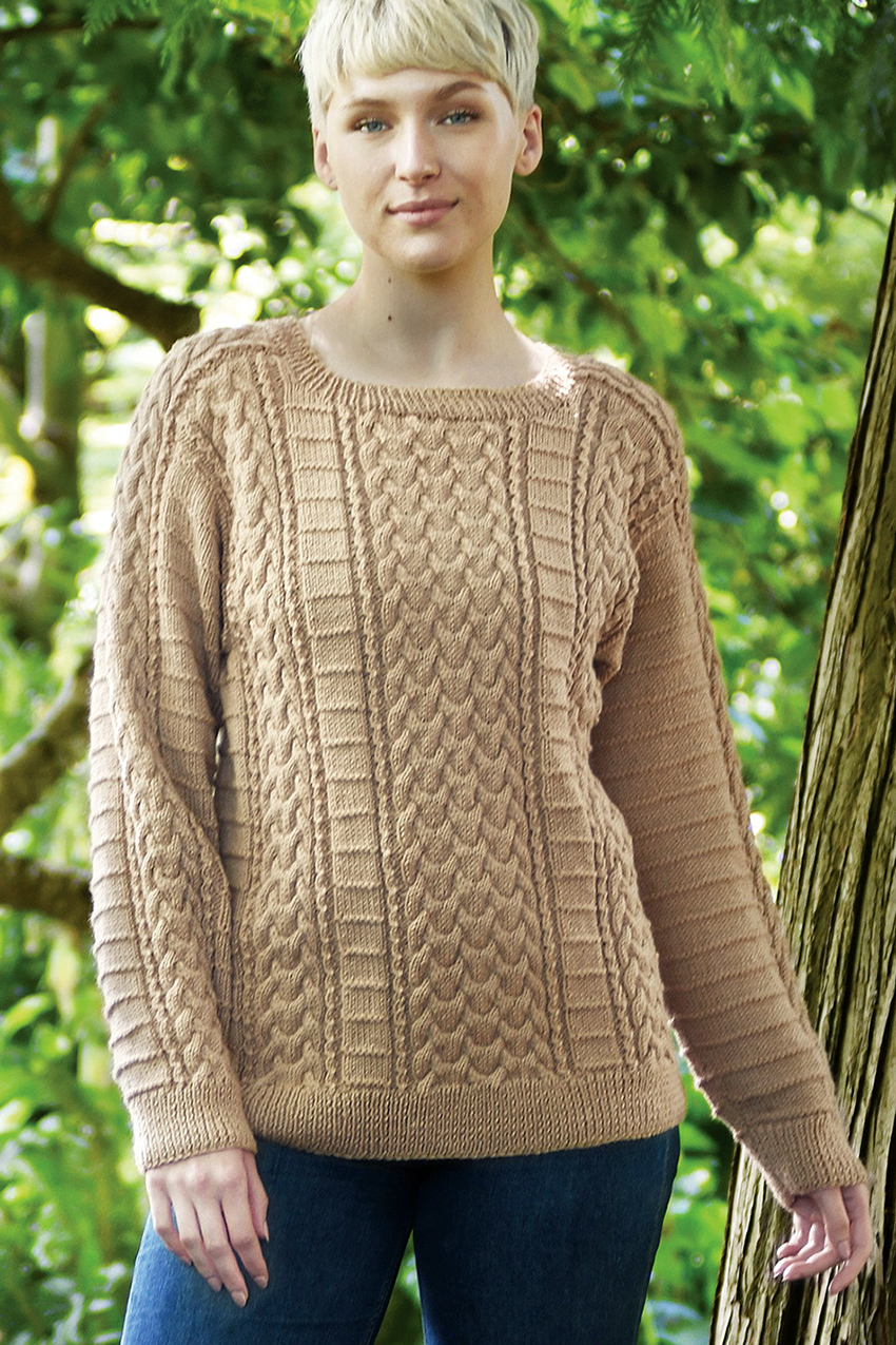 Aran Cable Sweater Knitting Patterns - In the Loop Knitting