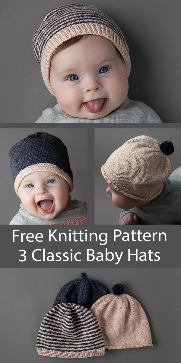 Free Baby Hat Knitting Pattern Classic Baby Hats