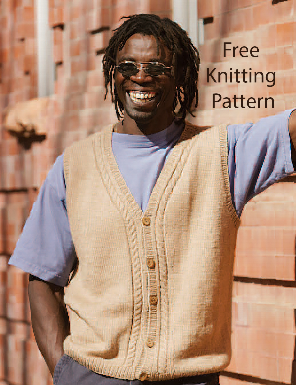 Free Vest Knitting Pattern Classic Camel Vest Men's Vest