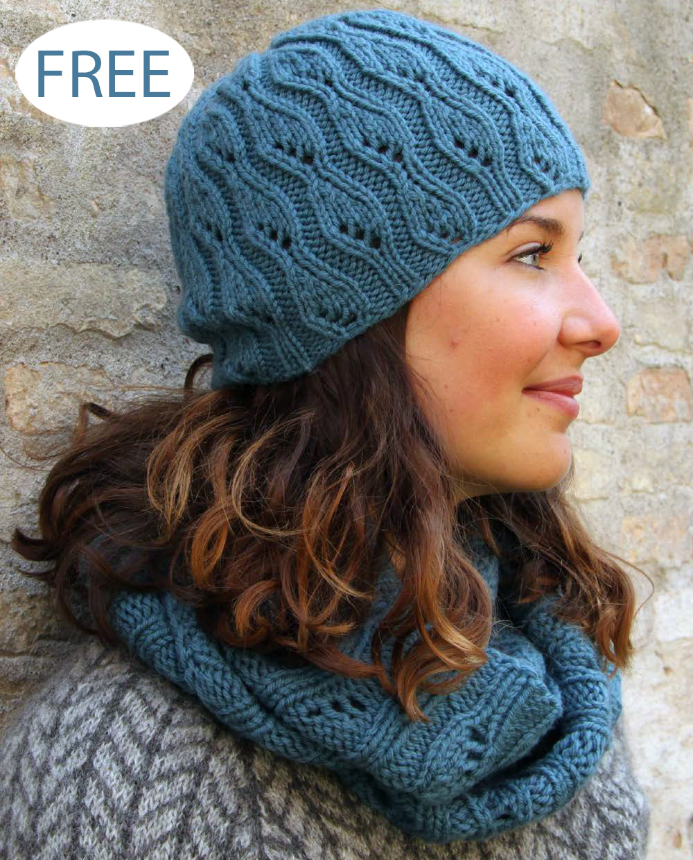 Free Cleome Hat and Cowl Knitting Pattern