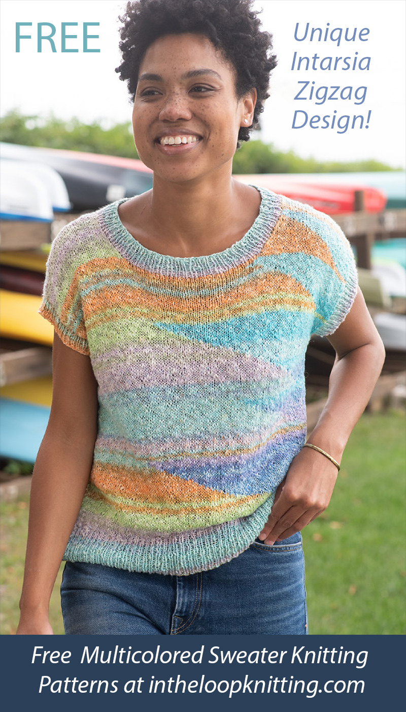 Free Women's Tee Sweater Knitting Pattern Cleome
