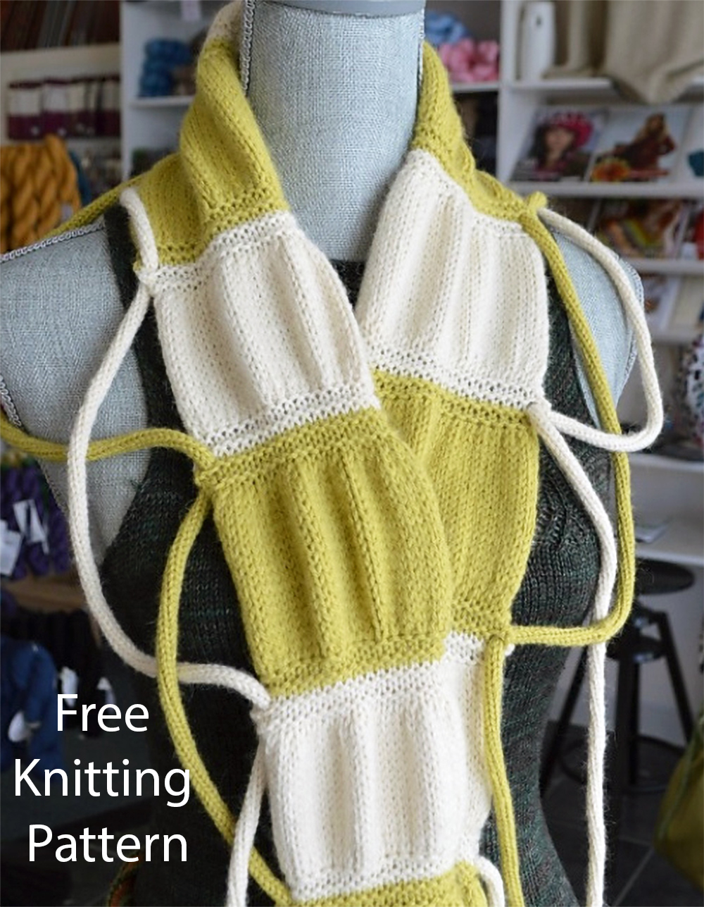 Free Climbing Vines Scarf Knitting Pattern