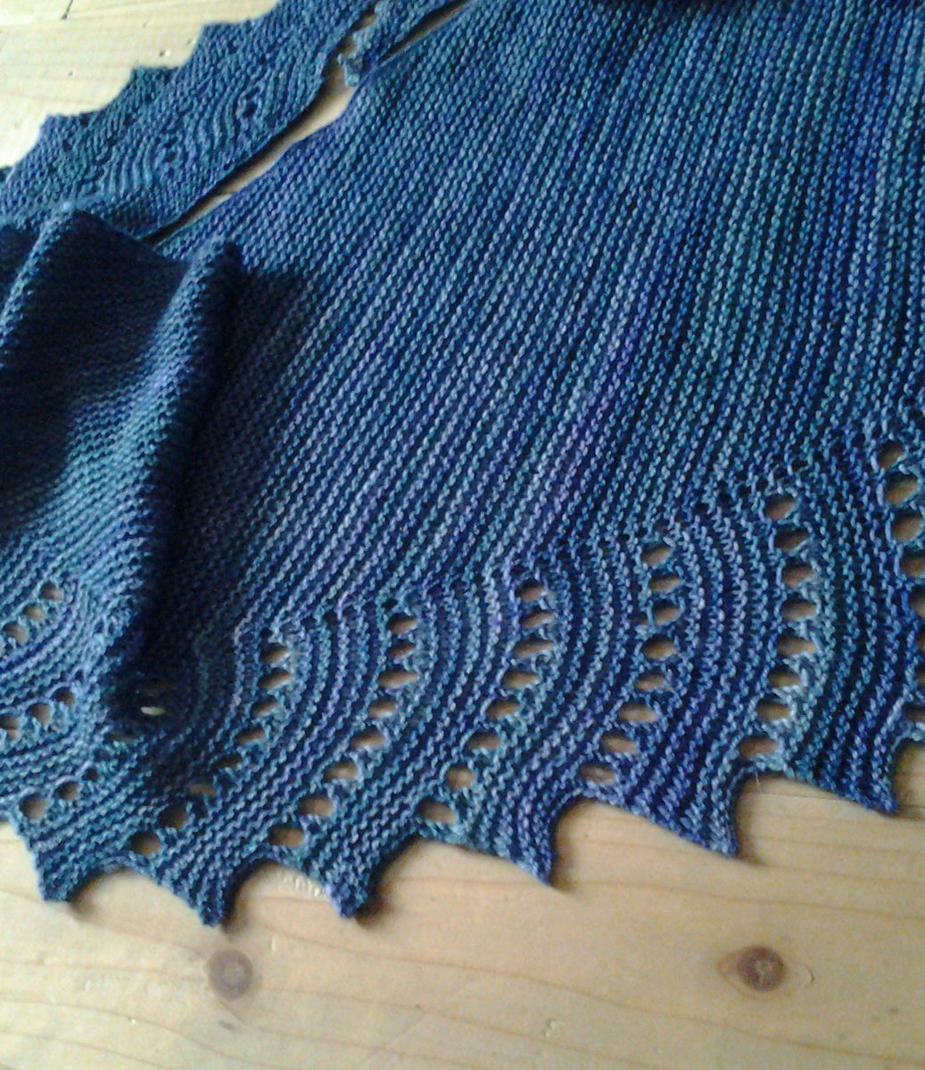 Free Knitting Pattern for Close to You Shawl