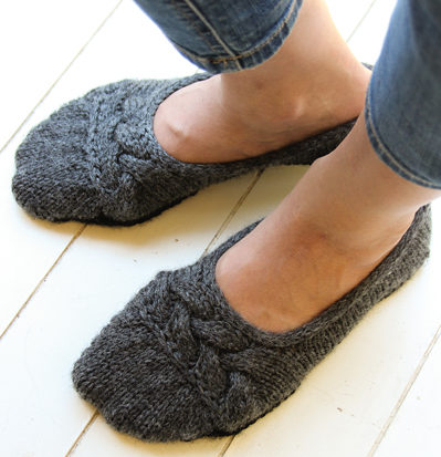 Knitting Pattern for Cloud Nine Ballet Slippers