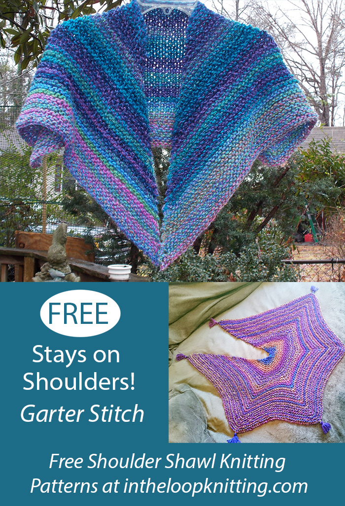 Free Cloud On Her Shoulders Shawl Knitting Pattern
