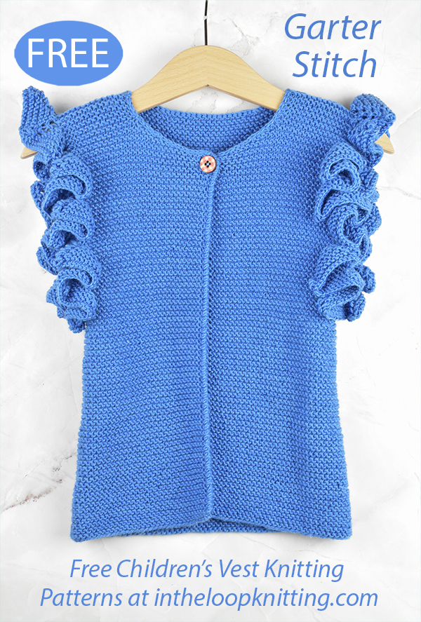 Free Ruffled Garter Vest Knitting Pattern