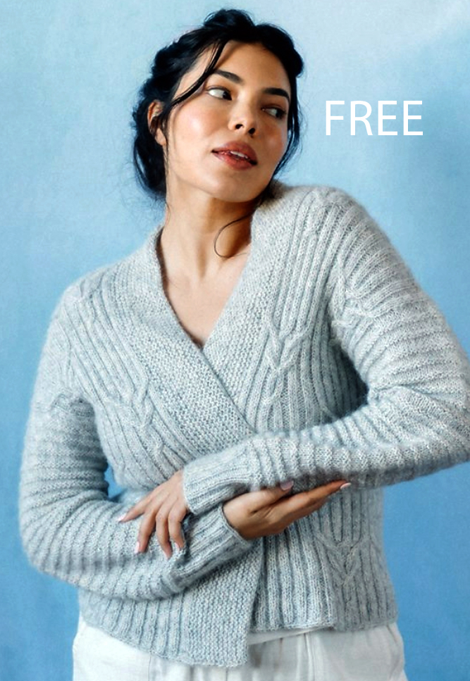 Free Women's Cloudbusting Cabled Cardigan Knitting Pattern