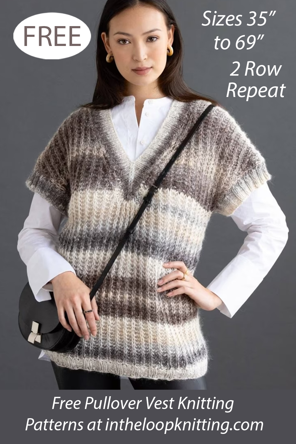 Free Clove Vest Knitting Pattern 2 Row Repeat