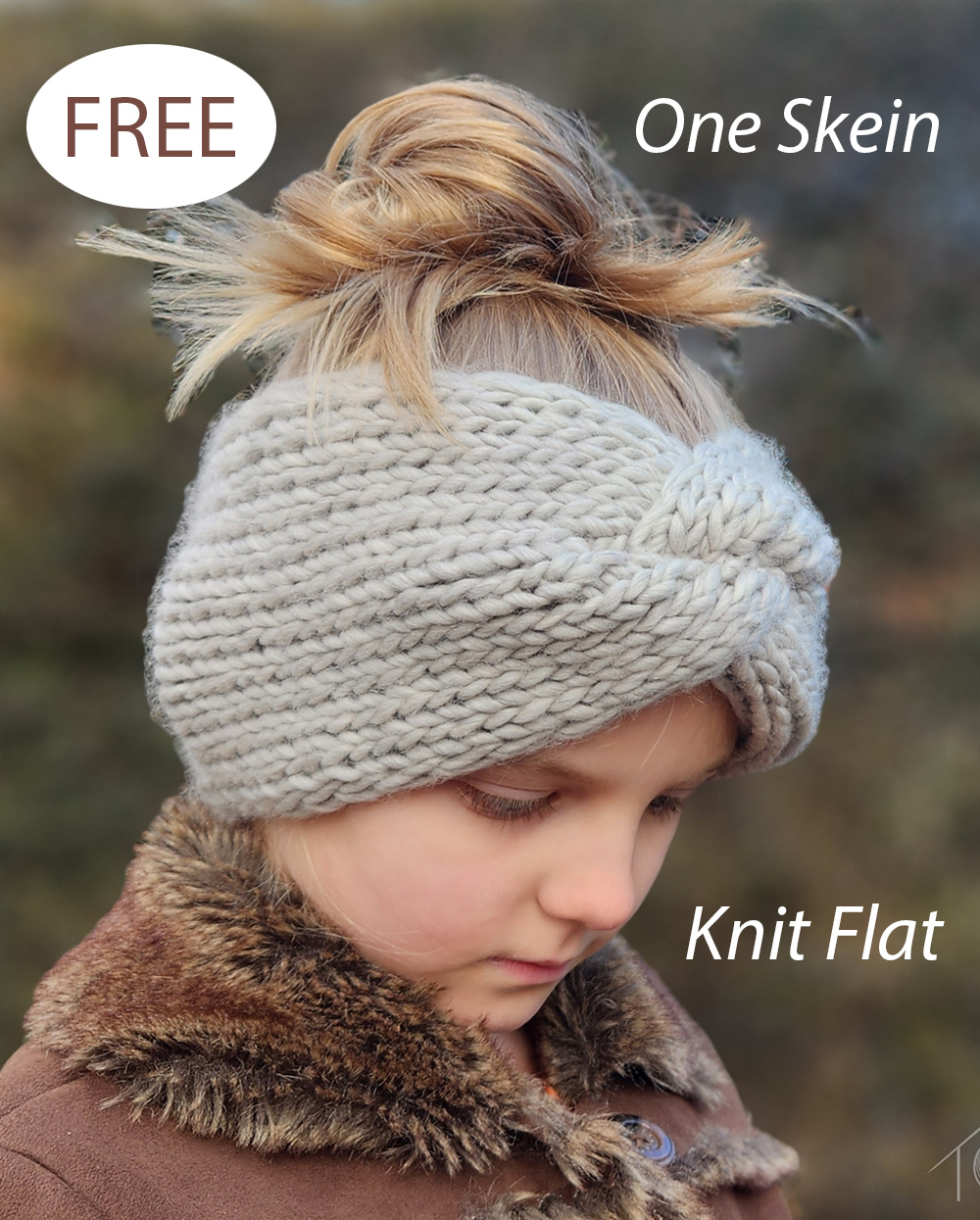 Free Knitting Pattern for Clyde Earwarmer Headband