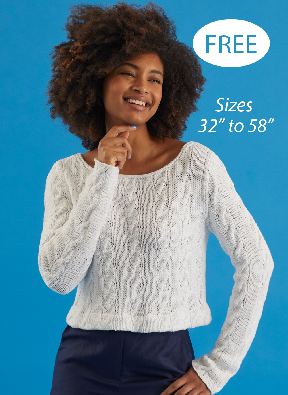 Free Sweater Knitting Pattern Coastal Cable Sweater