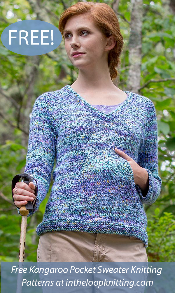 Free Women's Sweater Knitting Pattern Coastal Fog Pullover