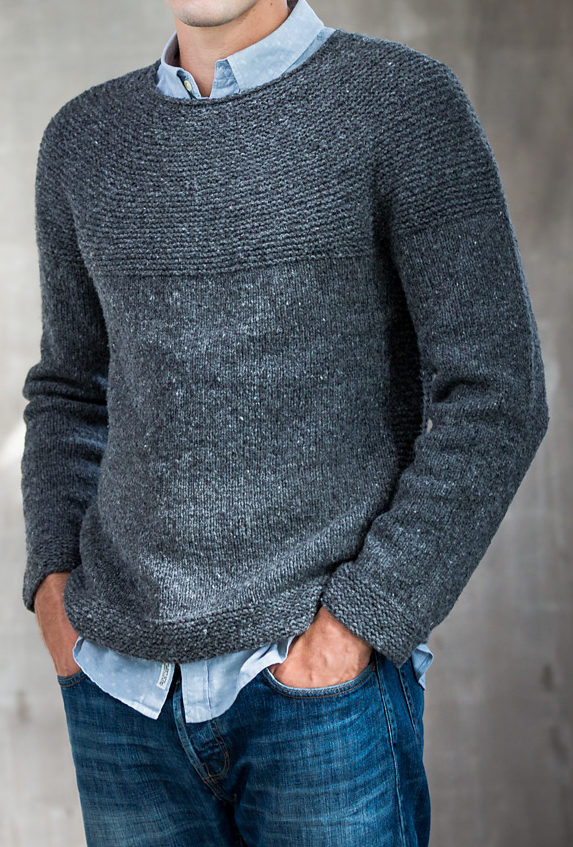 mens jumper knitting pattern