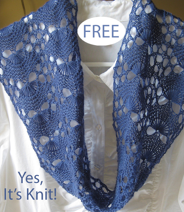 Free Cockle Shell Moebius Cowl Knitting Pattern