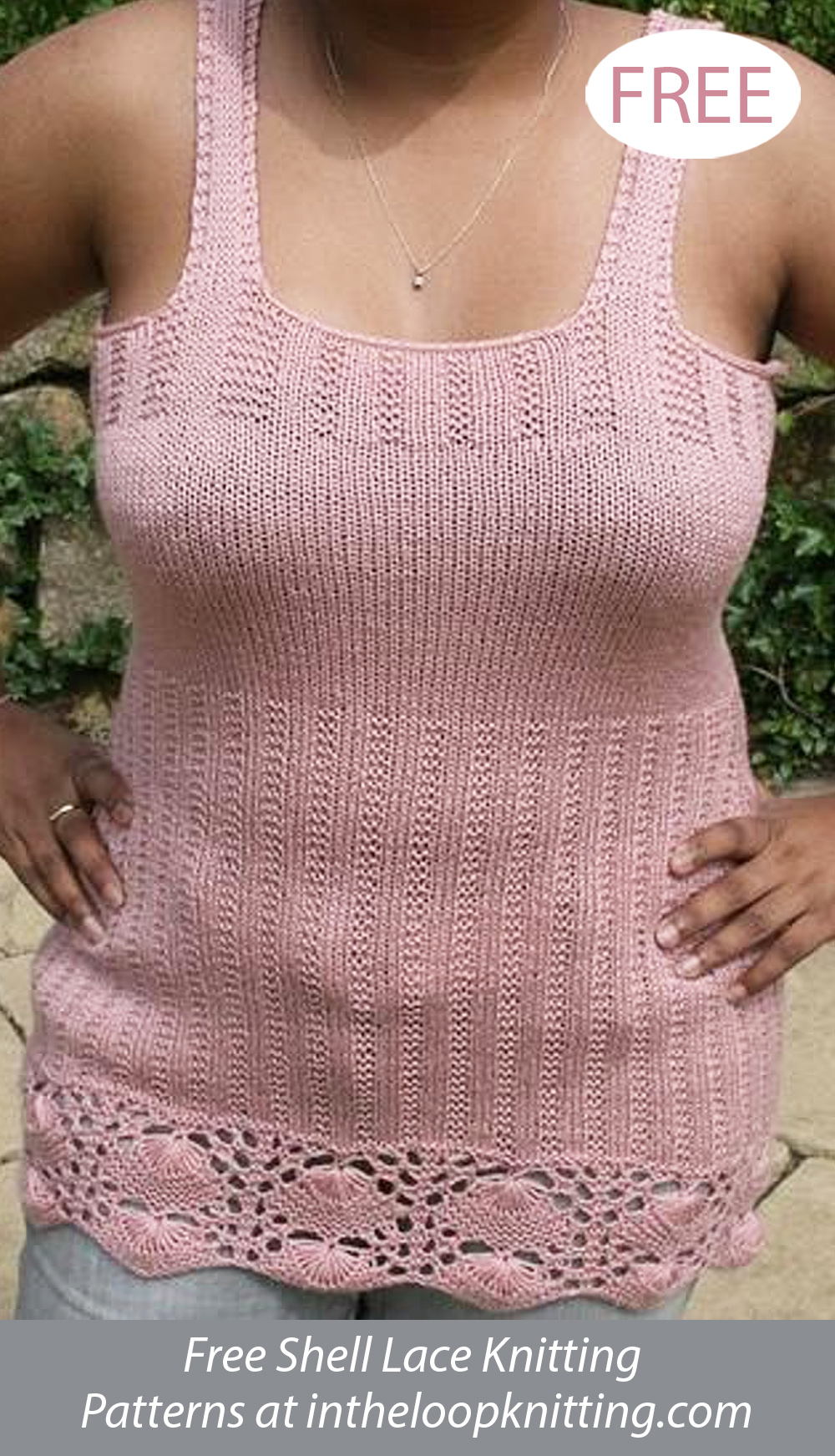 Free Cockleshell Camisole Knitting Pattern