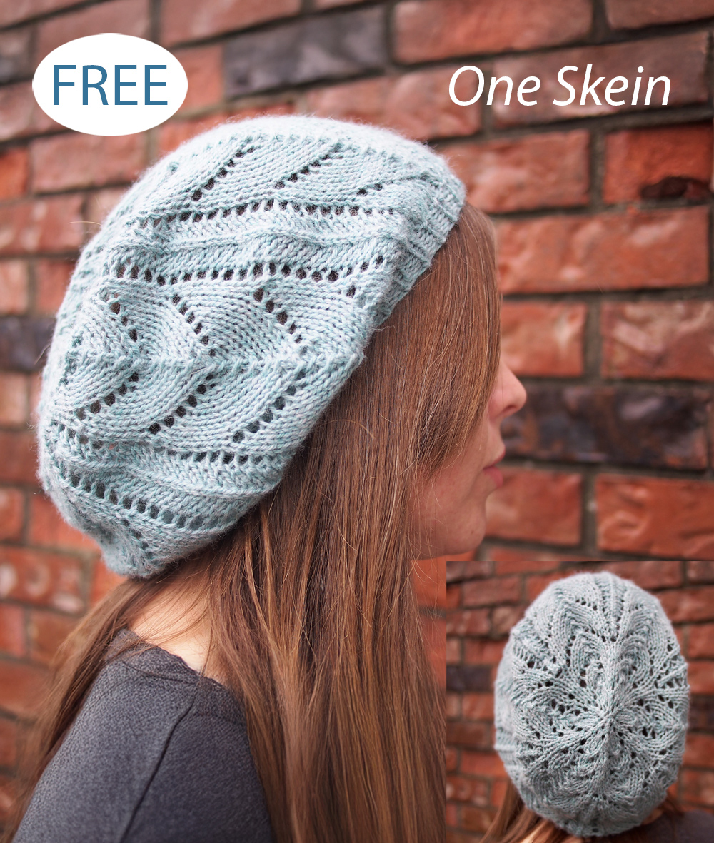 Collier Slouchy Hat Free Knitting Pattern and more slouchy hat knitting patterns