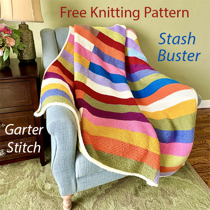 Color Cascade Blanket Knitting Pattern