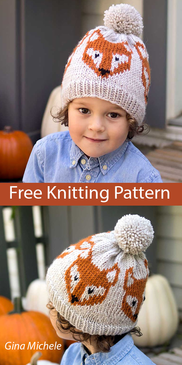 Free Fox Hat Knitting Pattern