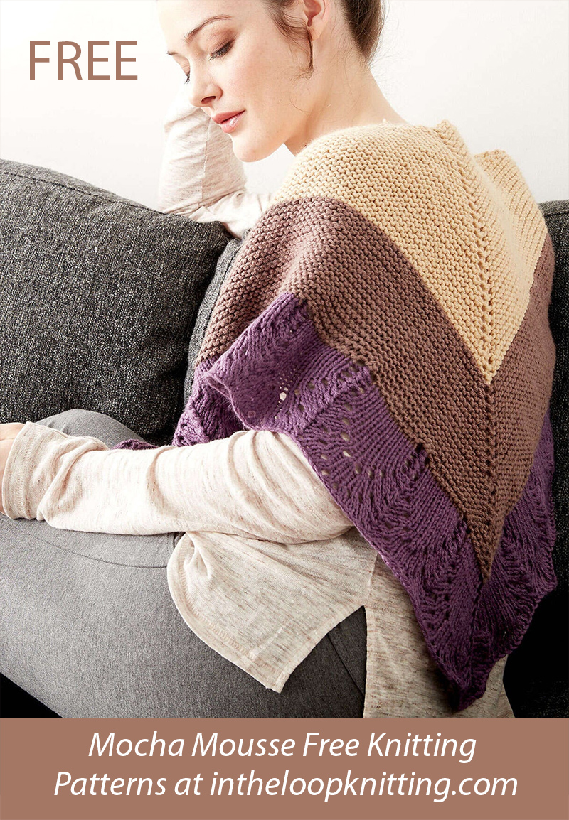 Free Knitting Pattern for Comfort Shawl