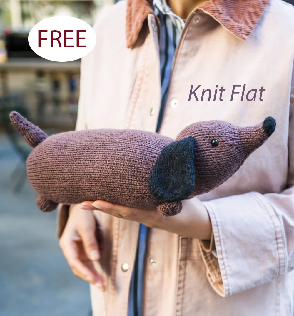 Free Comforting Dachshund Knitting Pattern Knit Flat