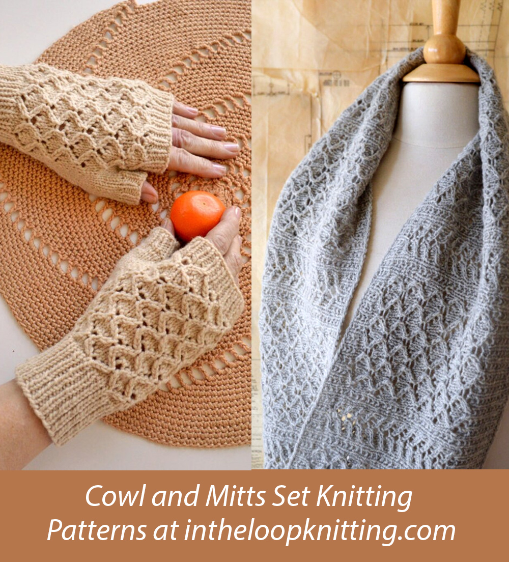 Con Brio Cowl and Mitts Set  Knitting Pattern