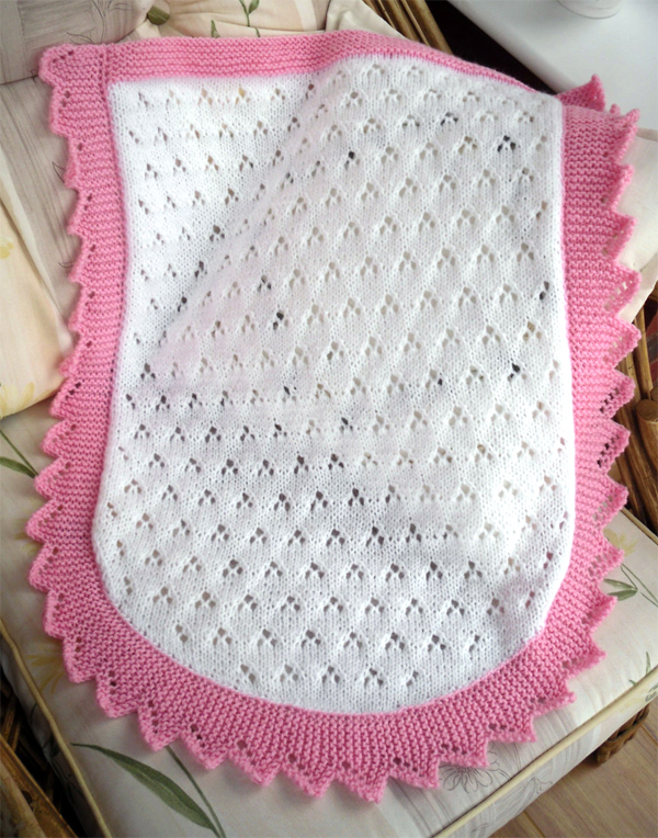 Knitting Pattern for Car Seat Baby Blanket