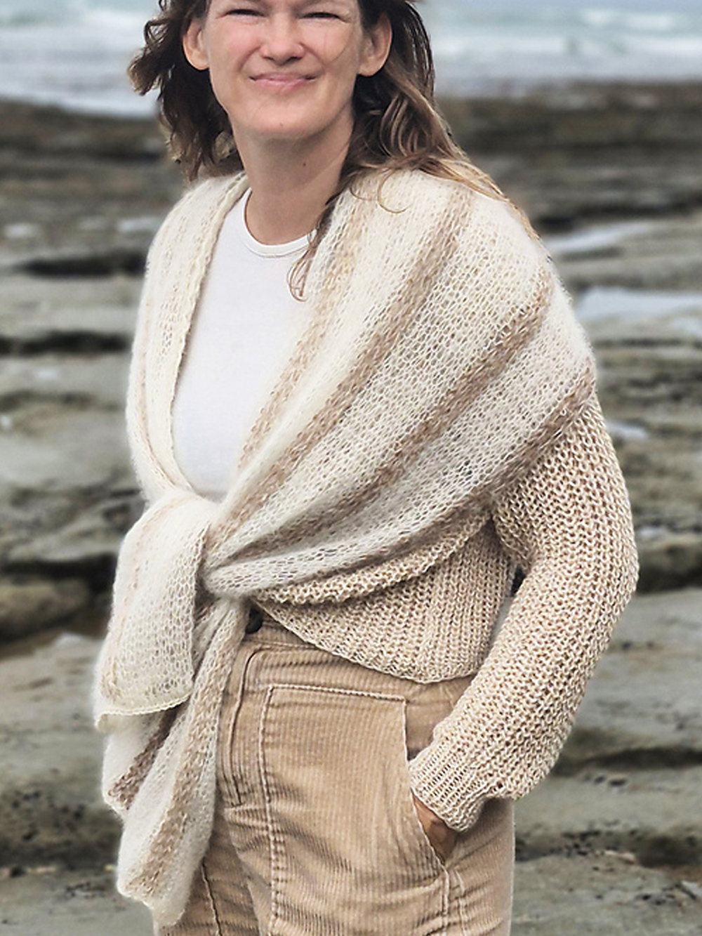 Free Shawl Collar Cardigan Knitting Convertible Cardigan