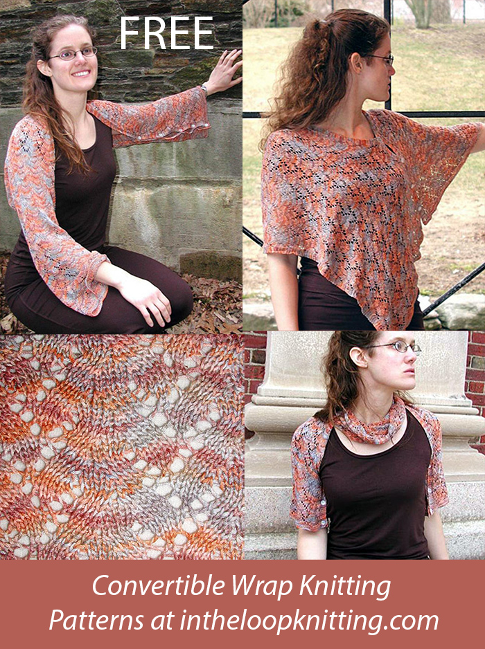 Free Lace Convertible Shawl Knitting Pattern 