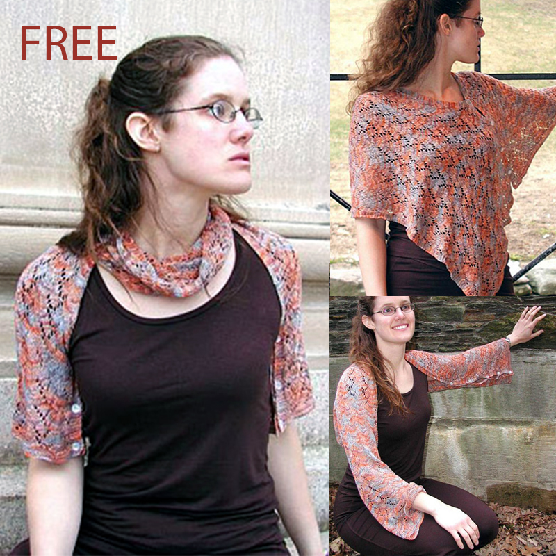 Free Lace Convertible Shawl Knitting Pattern 
