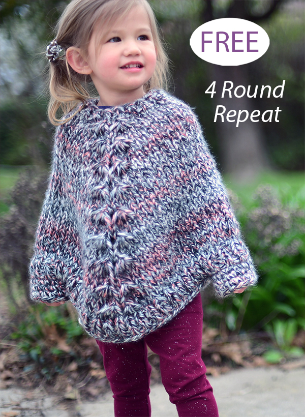 Free Knitting Pattern Cora Poncho