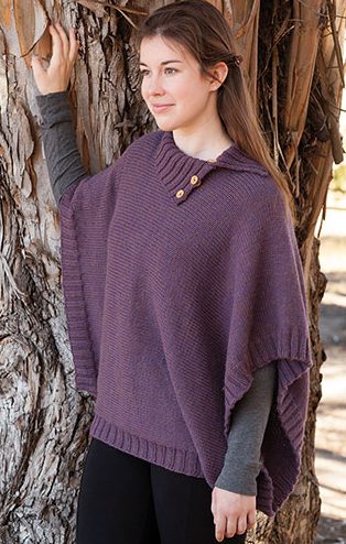 Knitting Pattern for Corallina Poncho