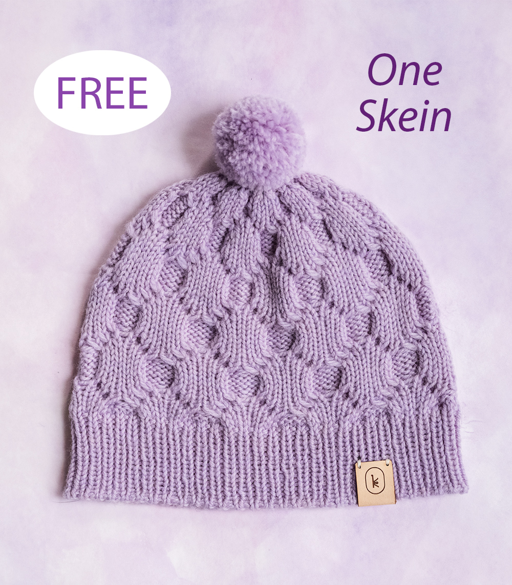 Cordelia Hat Polka Dot Free Knitting Pattern