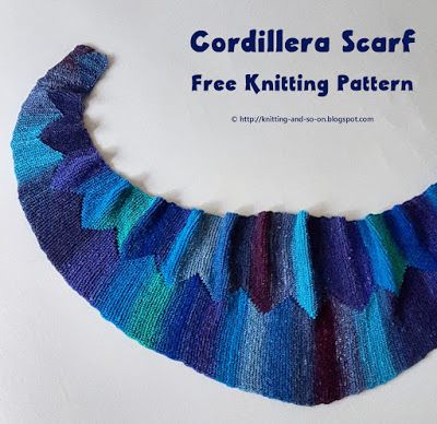 free knitting pattern for cordillera scarf