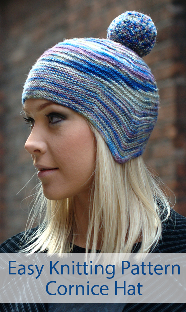 Knitting Pattern for Easy Cornice Earflap Hat
