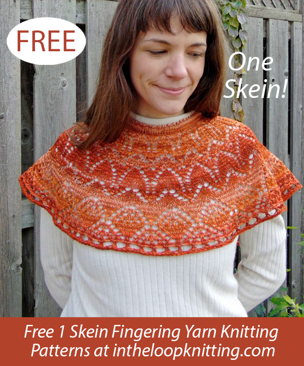 Free Corona Capelet One Skein Knitting Pattern