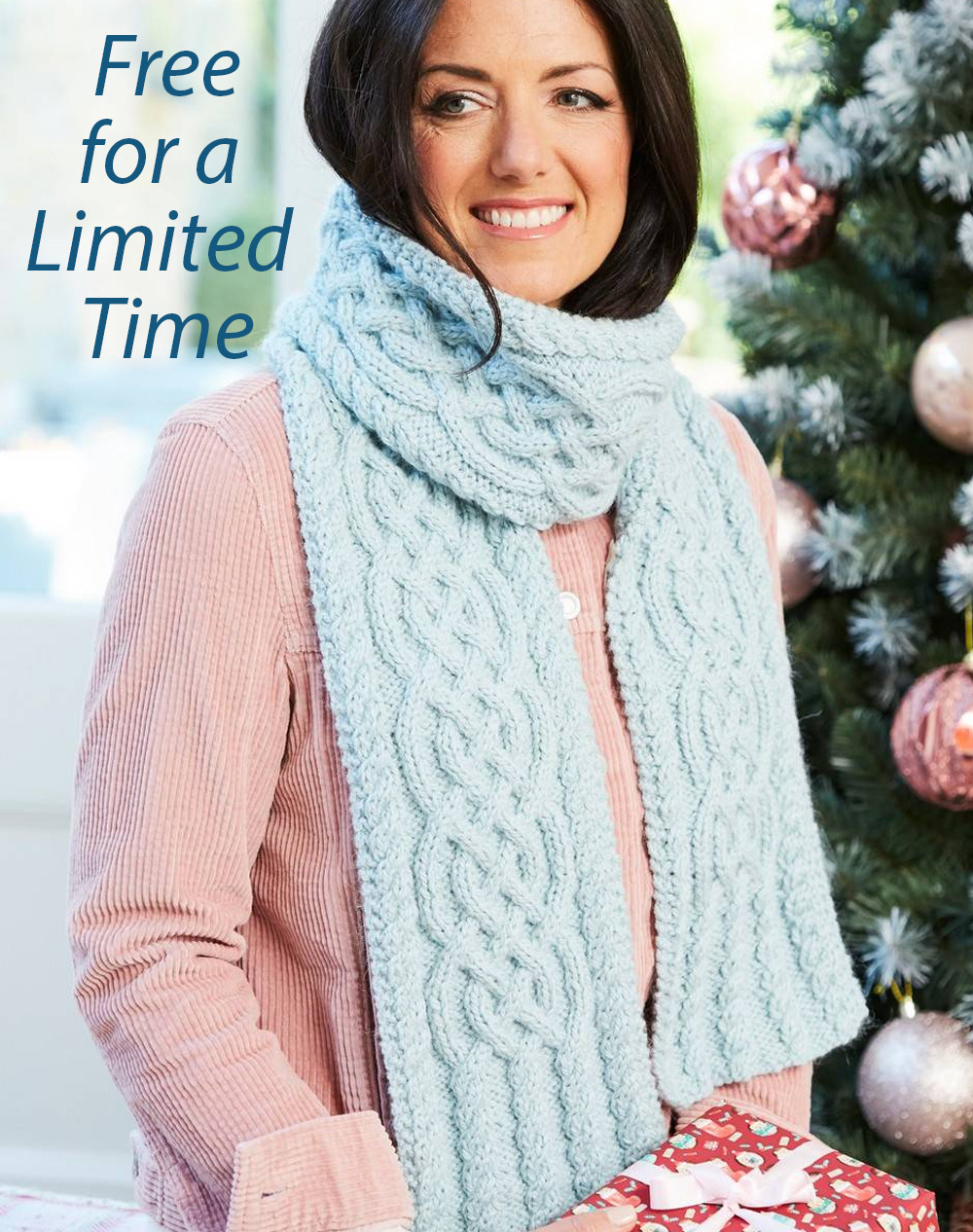 Cosy Cable Scarf Knitting Pattern