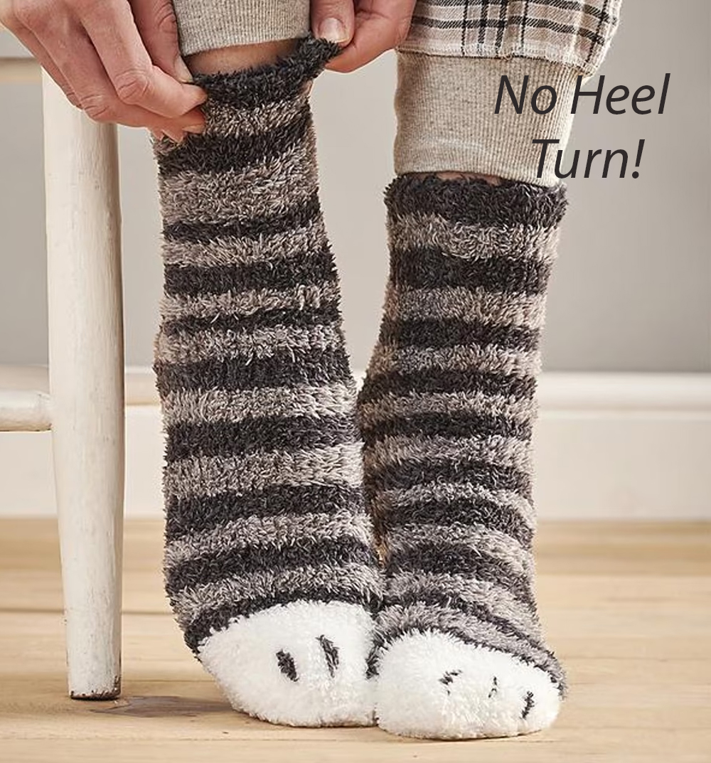Cozy Claws Tube Socks Knitting Patterns