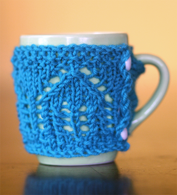 Free Knitting Pattern for Little Houses Mug Cosy