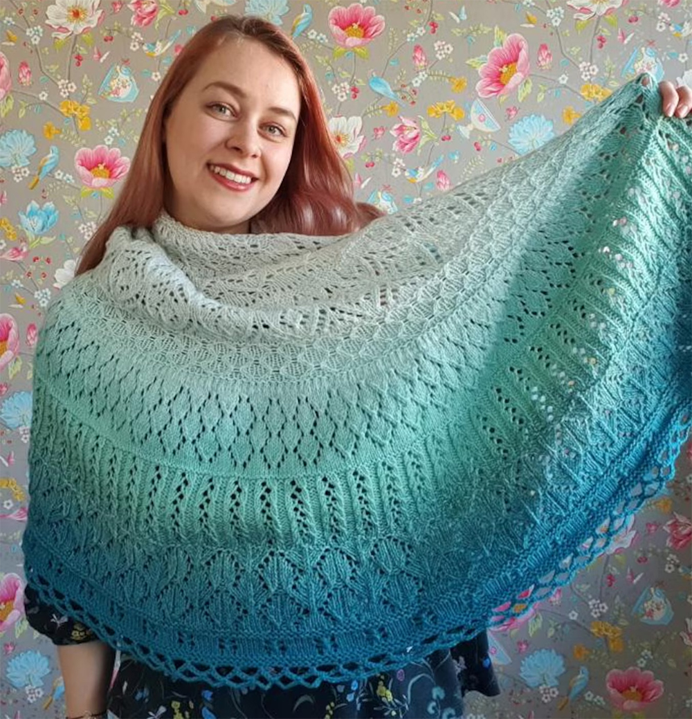 Knitting Pattern Cosy Moments Shawl 