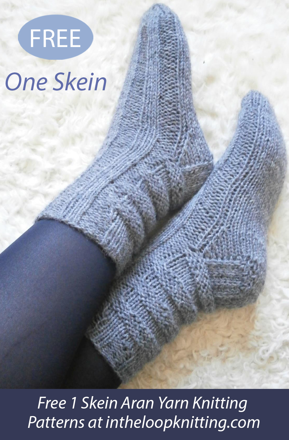 Free One Skein Cosy Rib Socks Knitting Pattern