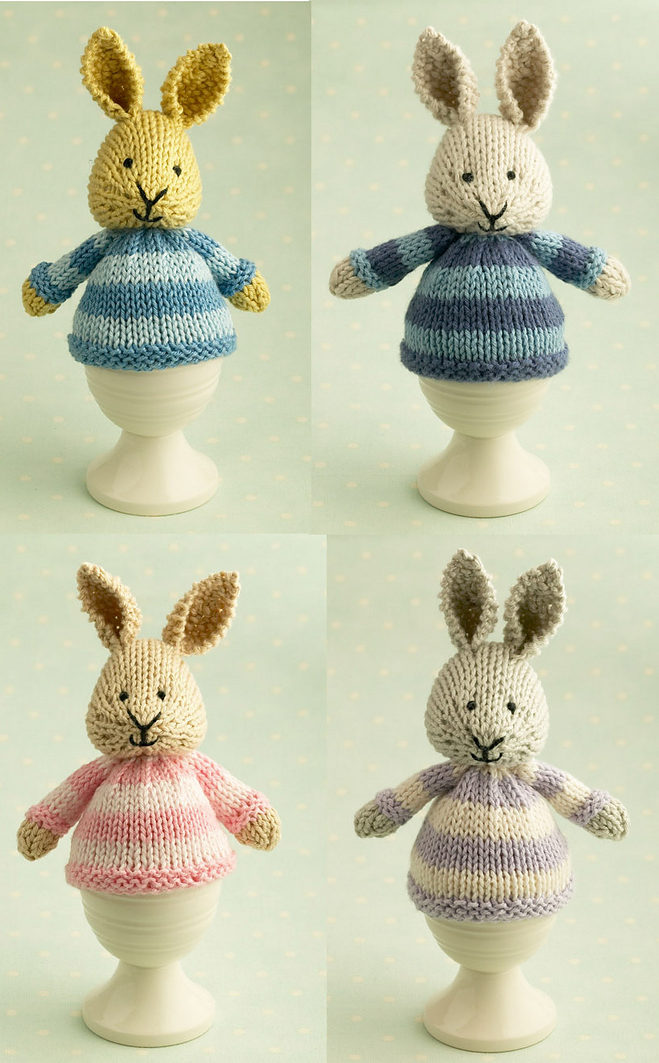 Knitting Pattern for Bunny Egg Cozy