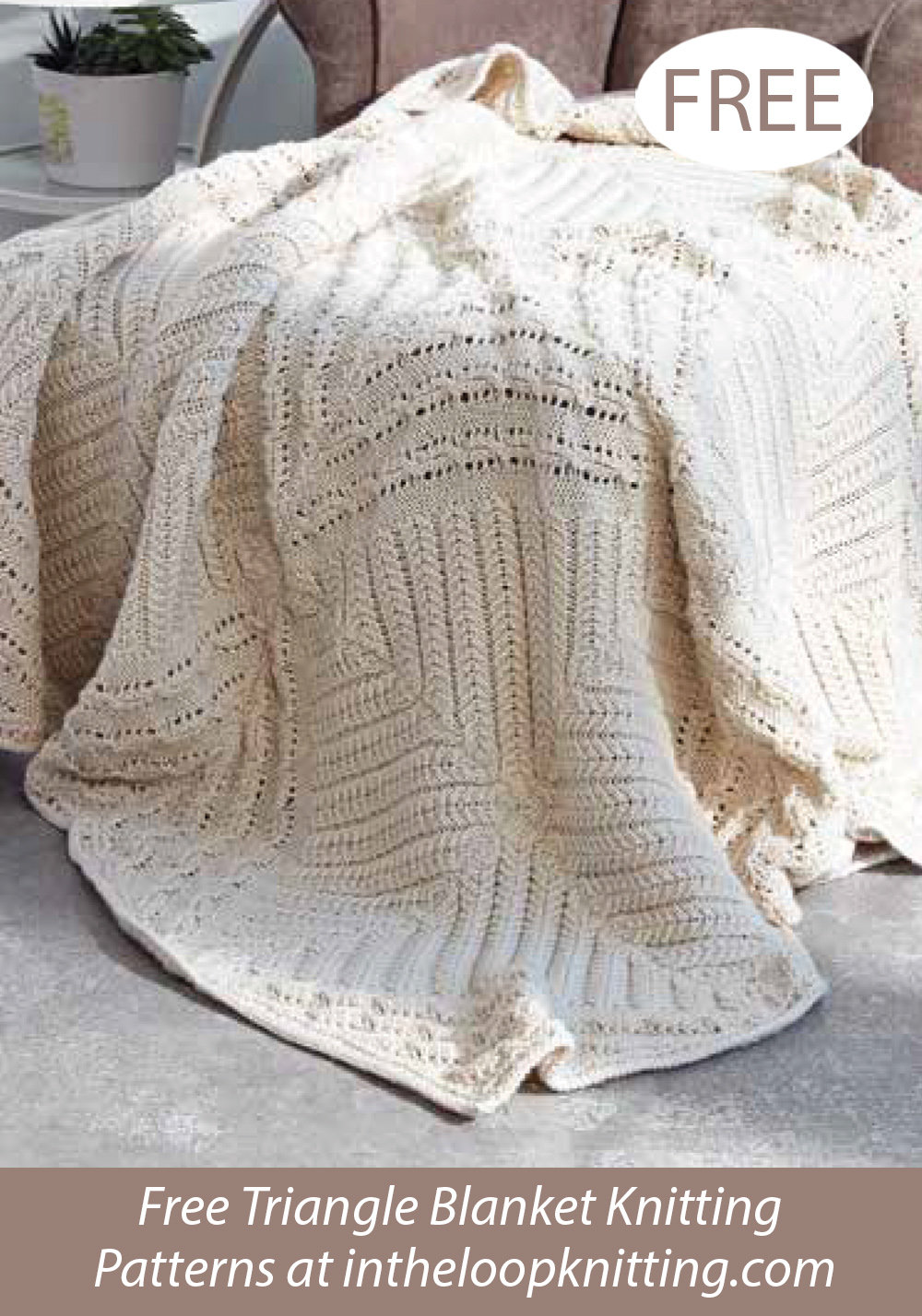 Free Counterpane  Blanket Knitting Pattern