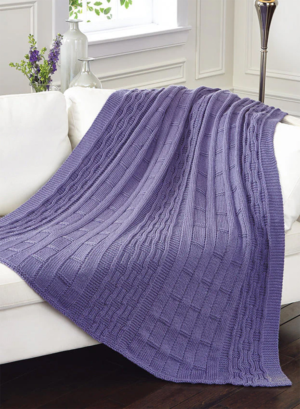 Baby Blanket Knitting Pattern Country Lanes Afghan Blanket