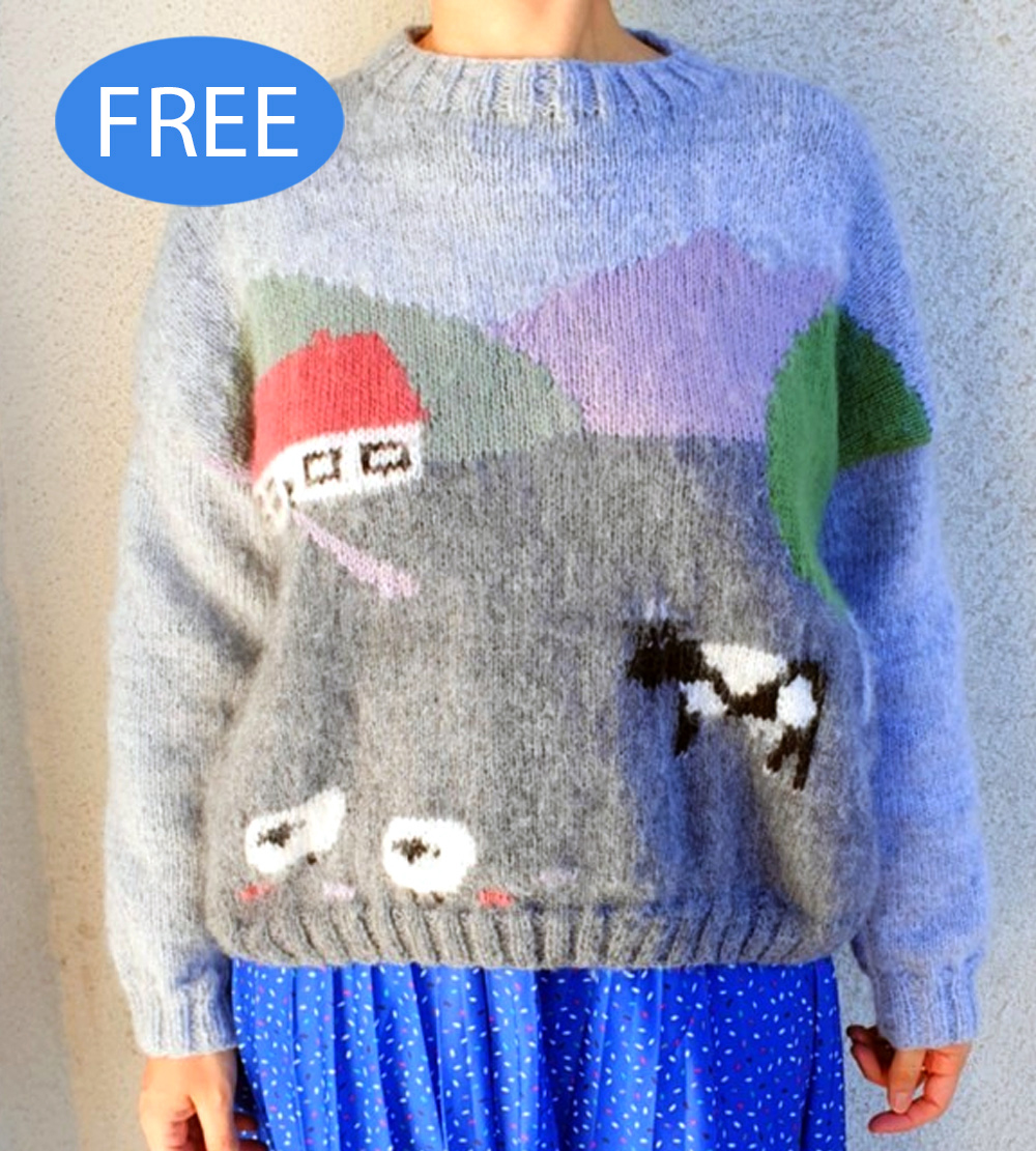 Free Countryside Sweater Knitting Pattern