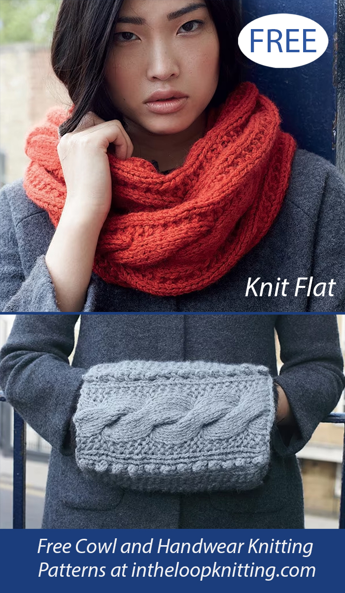 Free Cable Cowl and Muff Knitting Pattern