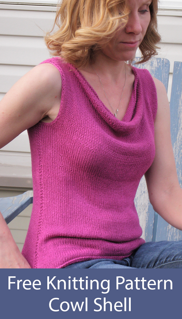 Free Knitting Pattern for Cowl Shell