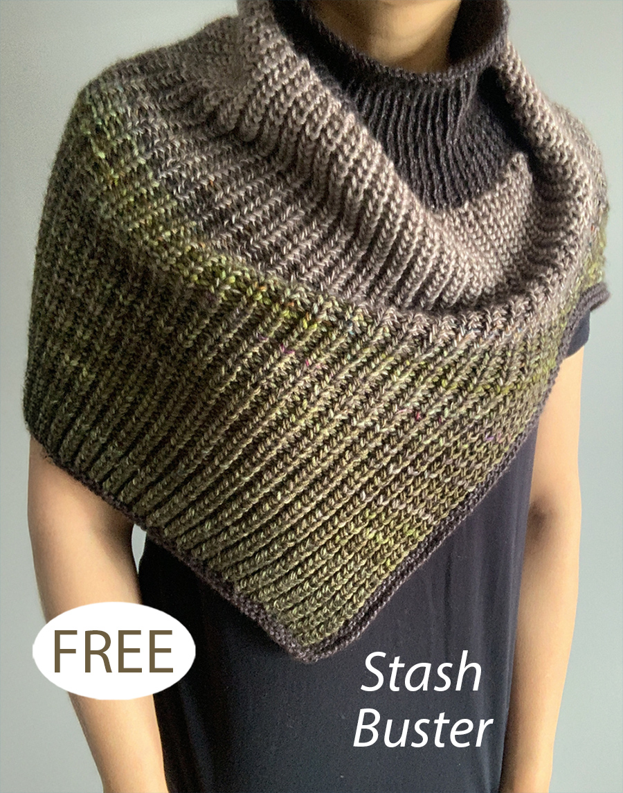 Free Stash Buster Capelet Knitting Pattern