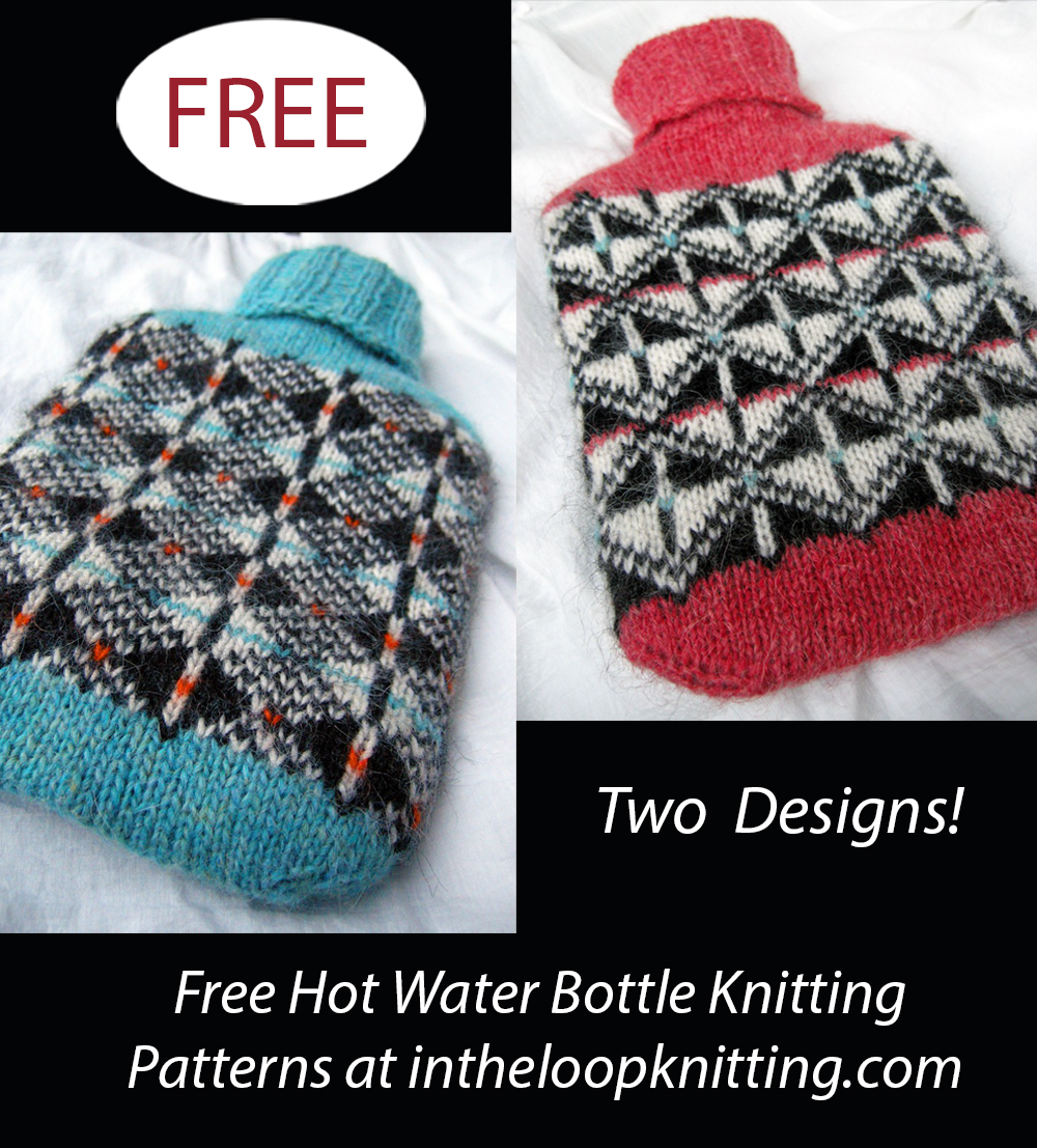 Free Cozy Hot Water Bottle Cover Knitting Pattern
