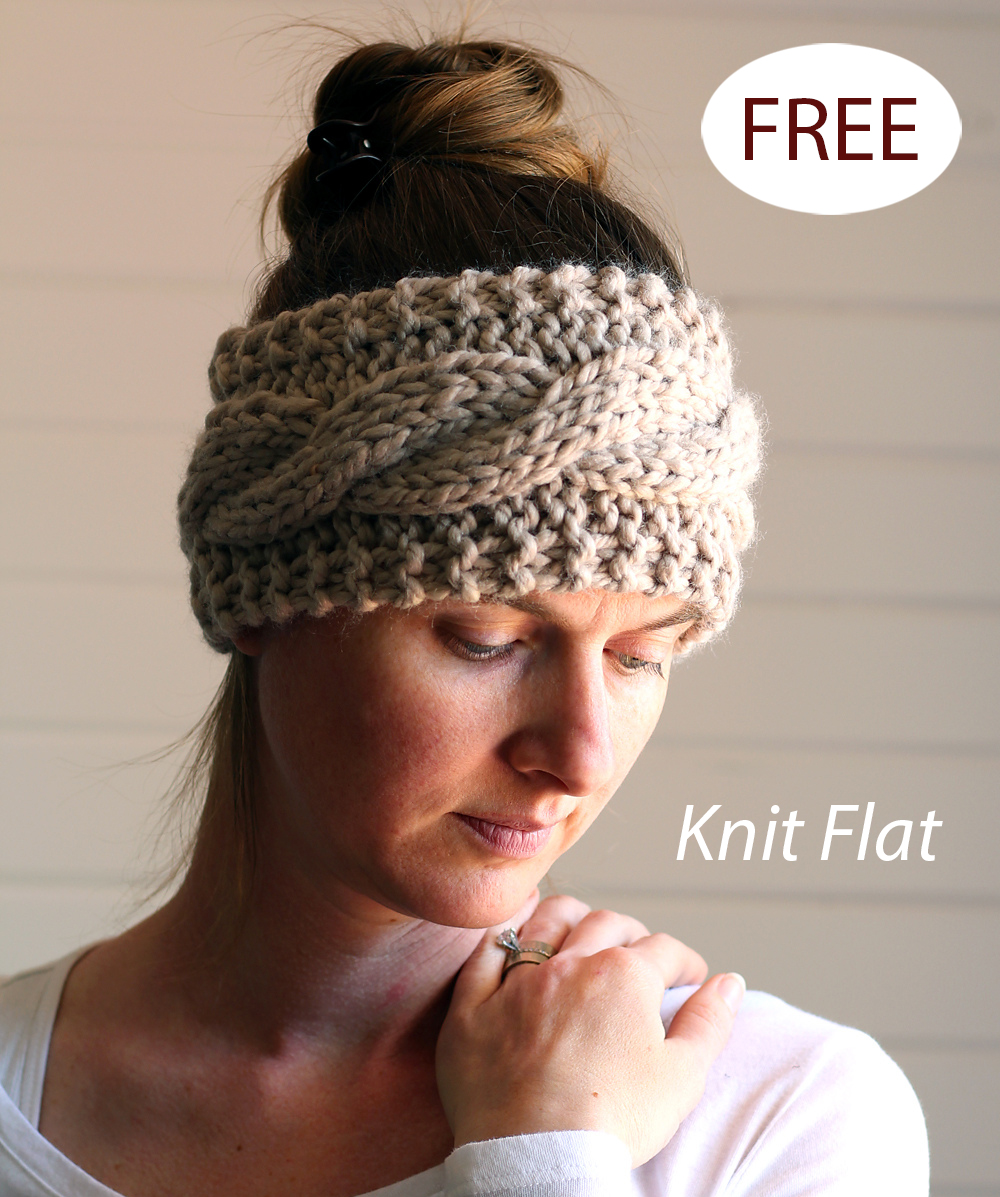 Free Friendship Cable Headband Knitting Pattern