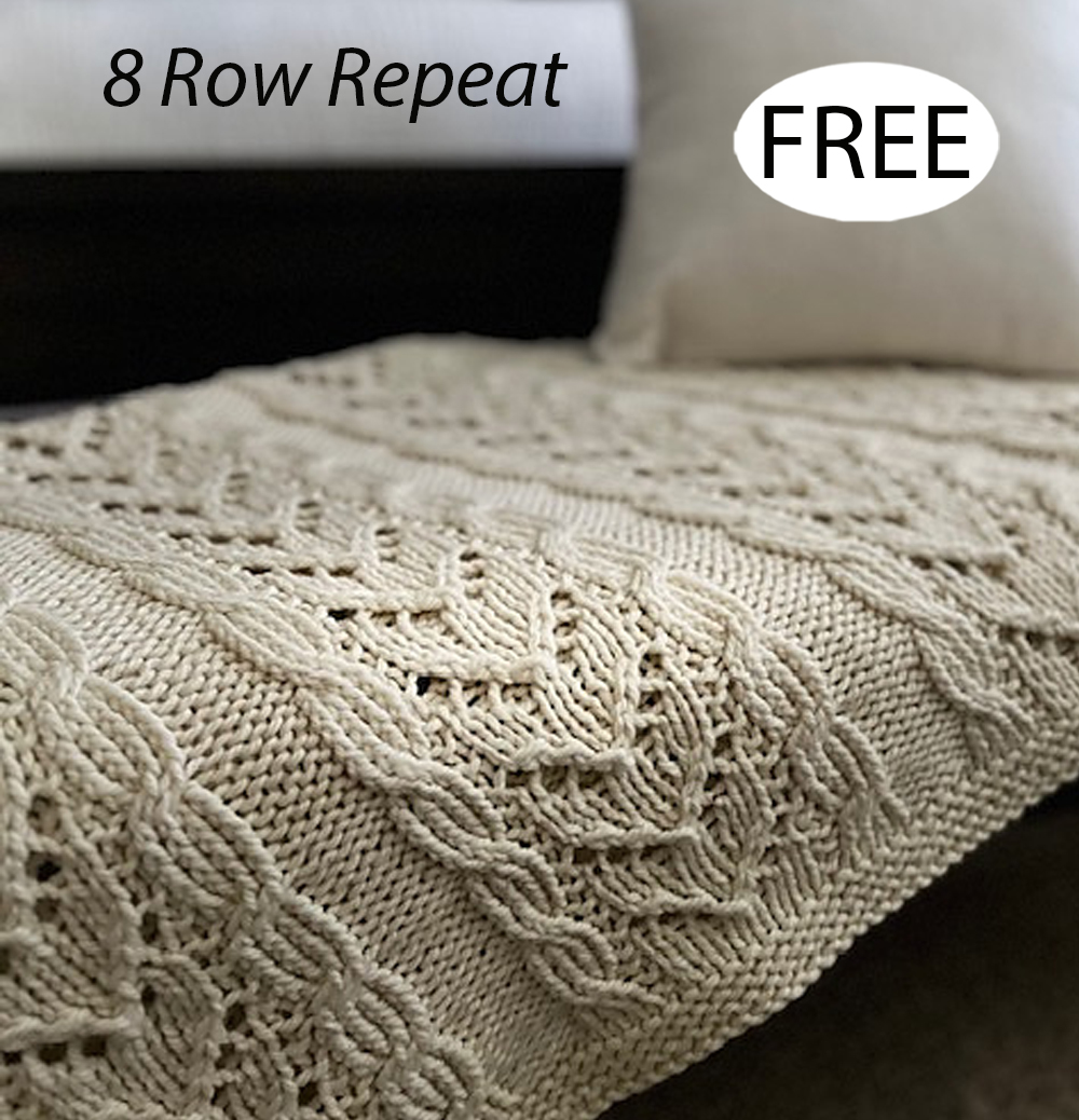 Free Cozy Cable Throw Knitting Pattern